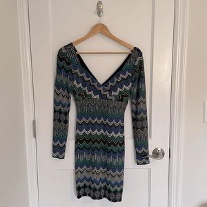 GUESS Long-Sleeve Bodycon Dress in Size 0